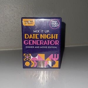Date Night Ideas Generator Card Game dinner and movie addition